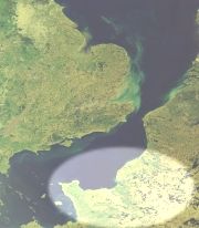 Satellite view of Normandy