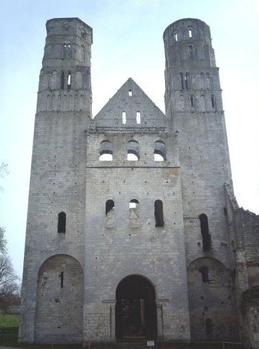 View of Jumieges Abbey