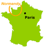 Normandy Location Map