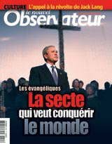 Nouvel Observateur front cover issue 2051 february 26 2004