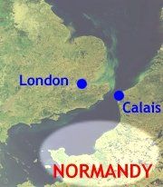 Normandy Location Map